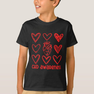 Bewustzijn van CHD Anatomische Hartziekte Bewustzi T-shirt