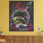 Bewustzijn van de celpijn in het beest canvas afdruk (Insitu (Woonkamer))