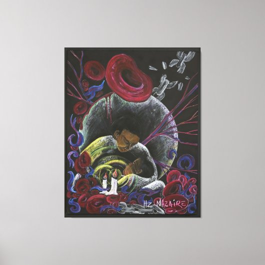 Bewustzijn van de celpijn in het beest canvas afdruk (Voorkant)