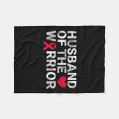 Bewustzijn van de Heart Warrior Heart Disease Fleece Deken (Voorkant (Horizontaal))