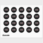 Bewustzijn van de Heart Warrior Heart Disease Ronde Sticker (Vel)
