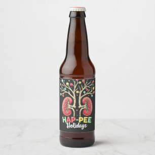 bewustzijn van de nieren, Hap-Pee Feestdagen, dial Bier Etiket