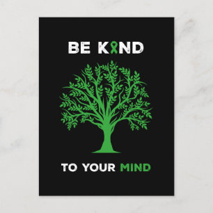 Bewustzijn van de psychische gezondheid briefkaart