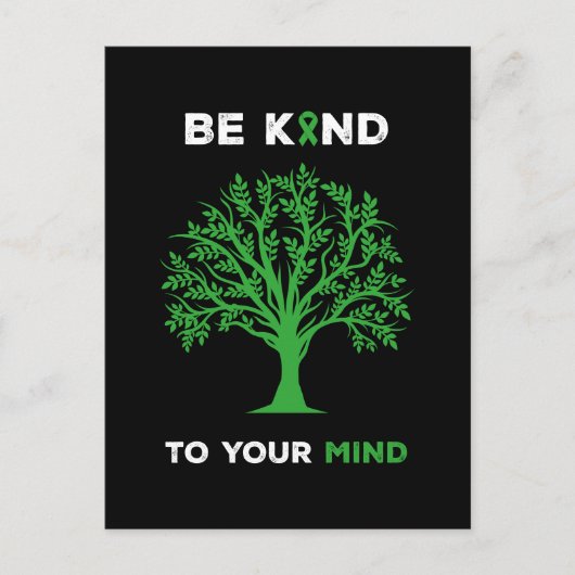 Bewustzijn van de psychische gezondheid briefkaart (Voorkant)