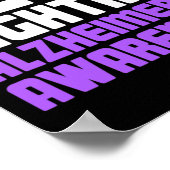 Bewustzijn van de ziekte van Heimer bij dementie 5 Poster (Hoek)