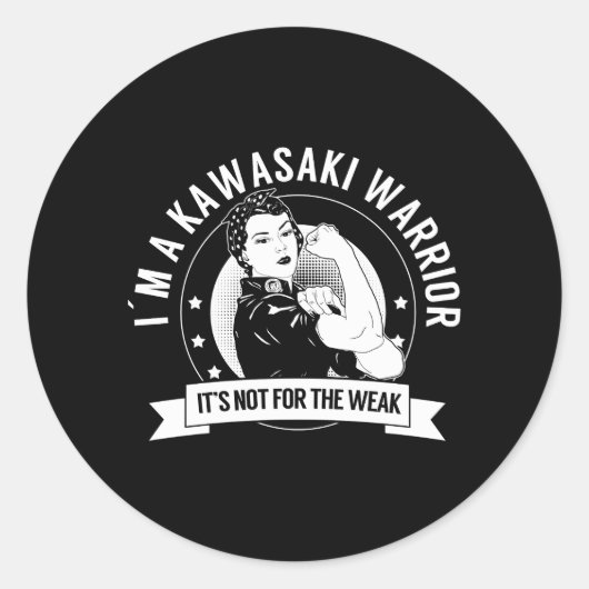 Bewustzijn van de ziekte van Kawasaki NFTW Ronde Sticker (Voorkant)