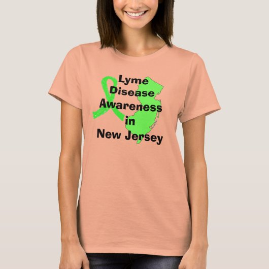 Bewustzijn van de ziekte van Lyme in New Jersey Vr T-shirt (Voorkant)