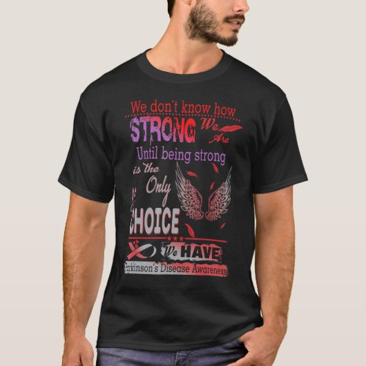 Bewustzijn van de ziekte van Parkinson T-shirt (Voorkant)