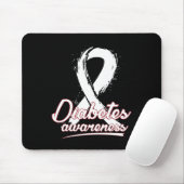 Bewustzijn van diabetes Kanker Muismat (Met muis)