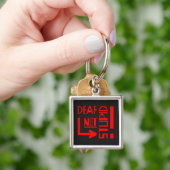 Bewustzijn van doven sleutelhanger (Hand)