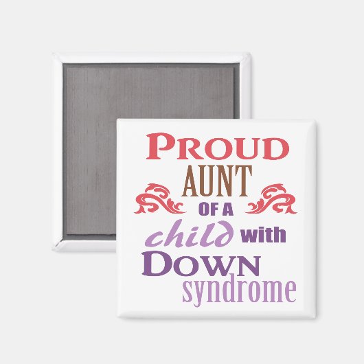 Bewustzijn van downsyndroom magneet (Voorkant / Achterkant)