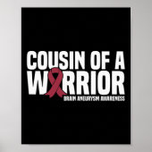 Bewustzijn van een Warrior Brain Aneurysm Poster (Voorkant)