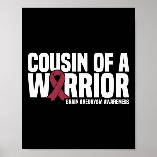 Bewustzijn van een Warrior Brain Aneurysm Poster (Voorkant)
