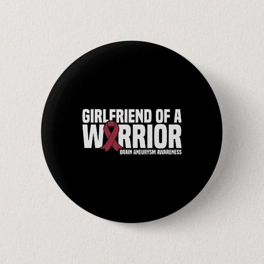 Bewustzijn van een Warrior Brain Aneurysm Ronde Button 5,7 Cm (Voorkant)