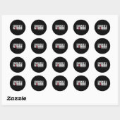 Bewustzijn van een Warrior Brain Aneurysm Ronde Sticker (Vel)