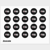Bewustzijn van een Warrior Brain Aneurysm Ronde Sticker (Vel)