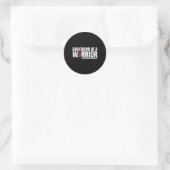 Bewustzijn van een Warrior Brain Aneurysm Ronde Sticker (Tas)