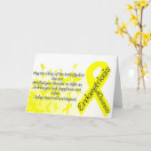 Bewustzijn van endometriose, vlindercitaat kaart (Gele Bloem)