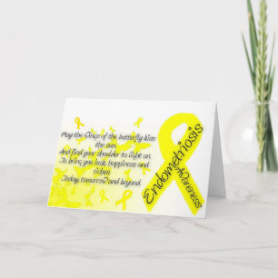 Bewustzijn van endometriose, vlindercitaat kaart