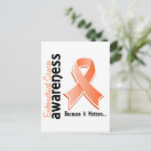 Bewustzijn van endometriumkanker 5 briefkaart (Staand voorkant)