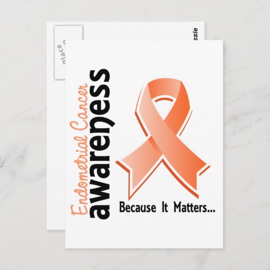 Bewustzijn van endometriumkanker 5 briefkaart (Voorkant / Achterkant)