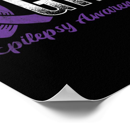 Bewustzijn van epilepsie bestrijden 1 poster (Hoek)