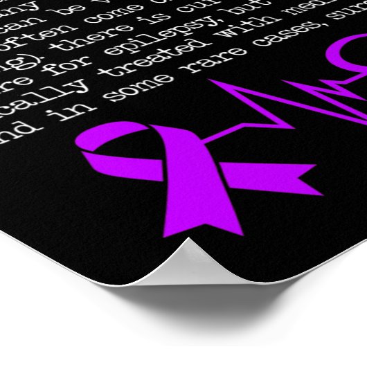 Bewustzijn van epilepsie bestrijden Maand van epil Poster (Hoek)