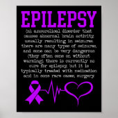 Bewustzijn van epilepsie bestrijden Maand van epil Poster (Voorkant)
