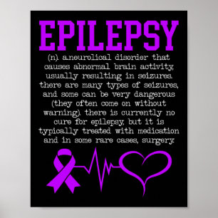 Bewustzijn van epilepsie bestrijden Maand van epil Poster