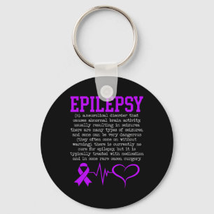 Bewustzijn van epilepsie bestrijden Maand van epil Sleutelhanger