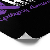 Bewustzijn van epilepsie bestrijden poster (Hoek)