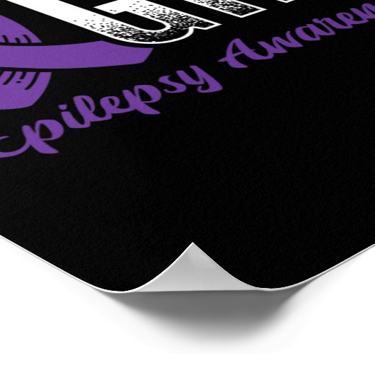 Bewustzijn van epilepsie bestrijden poster (Hoek)