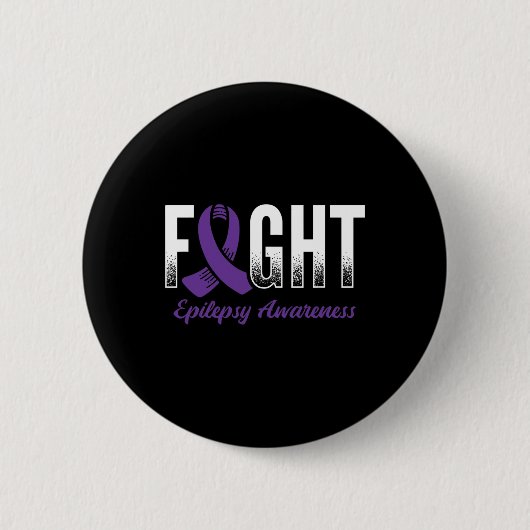 Bewustzijn van epilepsie bestrijden ronde button 5,7 cm (Voorkant)
