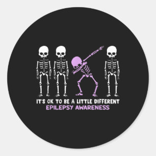 Bewustzijn van epilepsie Het is oké om een beetje  Ronde Sticker