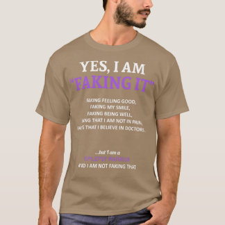 Bewustzijn van epilepsie Ik doe alsof in deze fami T-shirt