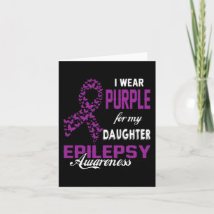 Bewustzijn van epilepsie Ik Draag Paarse voor mijn Kaart