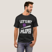 Bewustzijn van epilepsie Laten we epilepsie aanpak T-shirt (Voorkant volledig)