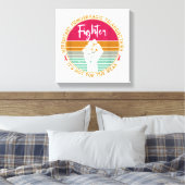 Bewustzijn van erfelijke hemorragische teleangiëct canvas afdruk (Insitu (Slaapkamer))