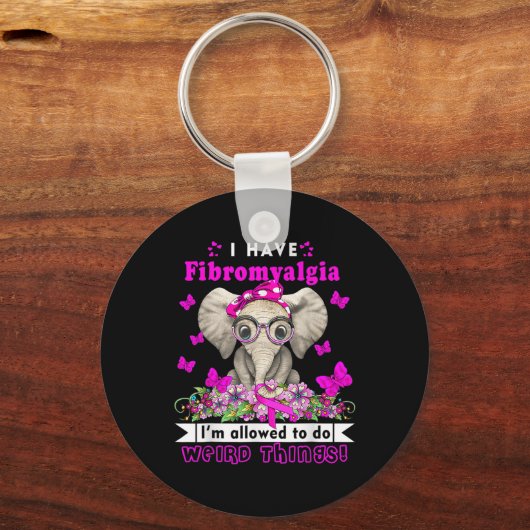 Bewustzijn van fibromyalgie 1 sleutelhanger (Voorkant)