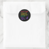 Bewustzijn van fibromyalgie ronde sticker (Tas)