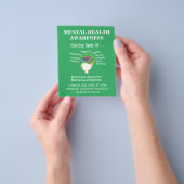 Bewustzijn van geestelijke gezondheid flyer (Hand)