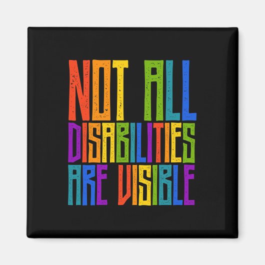 Bewustzijn van gehandicapten Niet alle handicaps z Magneet (Voorkant)