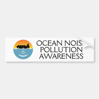 bewustzijn van geluidsoverlast door oceanen bumpersticker