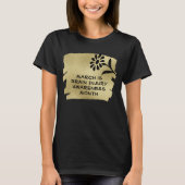 Bewustzijn van Gold en Black Brain Injury T-shirt (Voorkant)