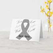 Bewustzijn van grijze-lintkanker kaart (Gele Bloem)