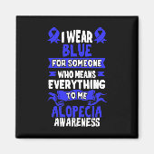 Bewustzijn van haarverlies - Alopecia Areata Magneet (Voorkant)