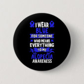Bewustzijn van haarverlies - Alopecia Areata Ronde Button 5,7 Cm (Voorkant)