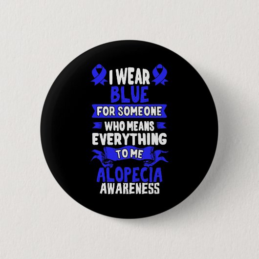Bewustzijn van haarverlies - Alopecia Areata Ronde Button 5,7 Cm (Voorkant)