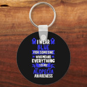 Bewustzijn van haarverlies - Alopecia Areata Sleutelhanger (Achterkant)