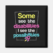 Bewustzijn van handicaps magneet (Voorkant)